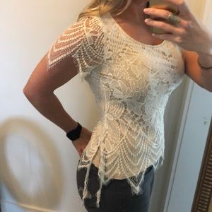 Buckle Brand Lace Top